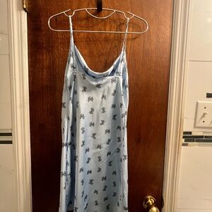Forever 21 Light Blue Butterfly Chemise